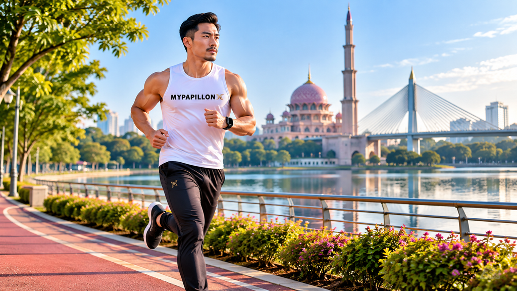 Lelaki berjogging di Putrajaya sebelum kasut terkena najis anjing